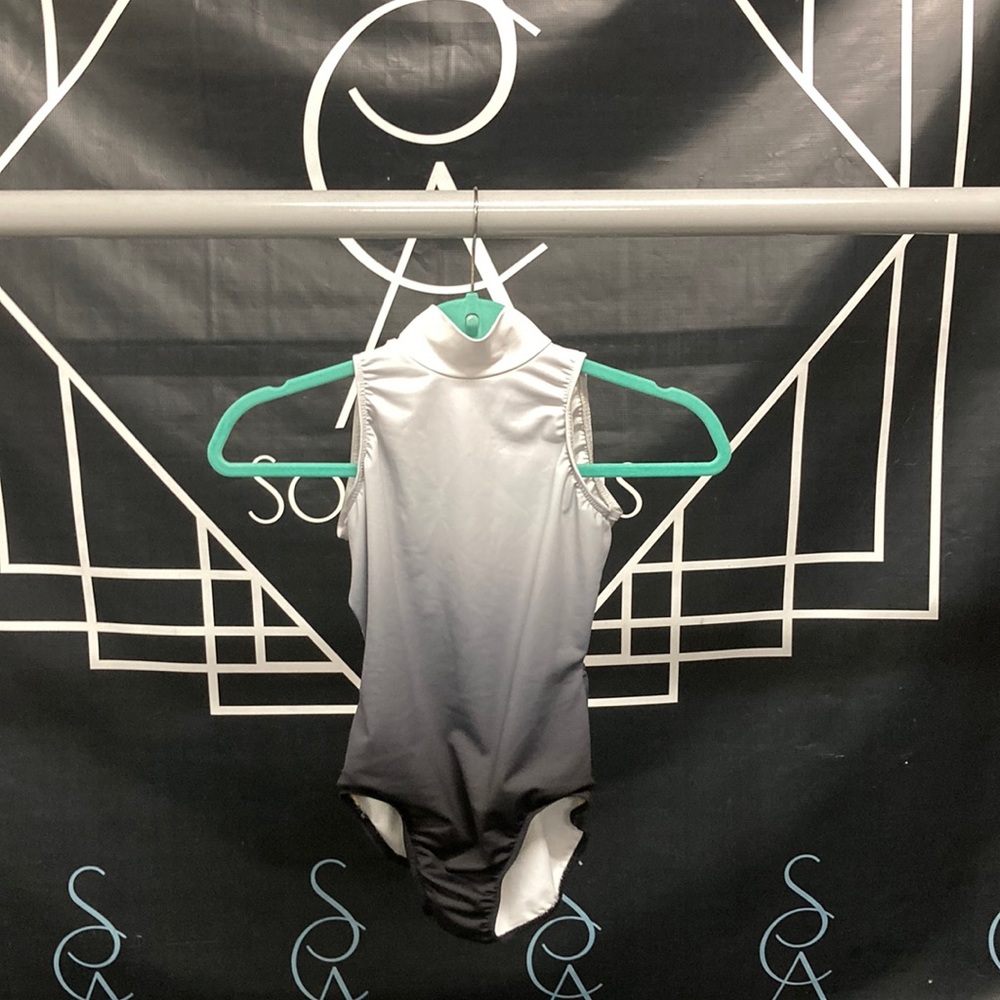 Weissman Ombre White/Black Child Dance Leotard
